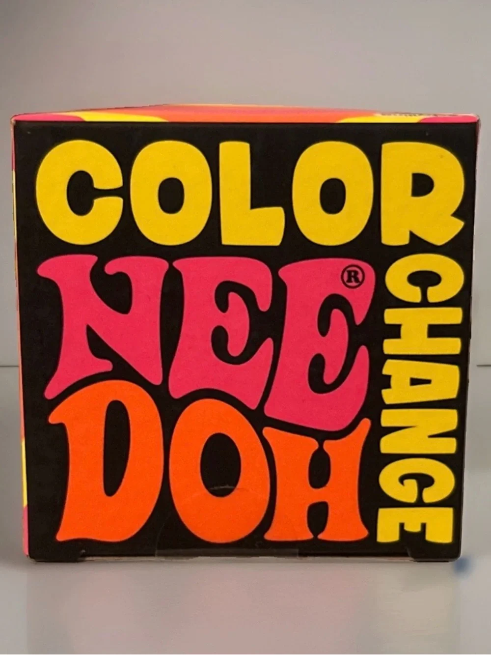 Schylling NeeDoh Color Change Ball Yellow Changes To Orange New Sealed Authentic